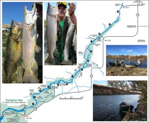 Bighorn River Map Montana Fishing Tours