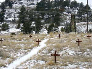 Boot Hill Cemetery mount crosses
